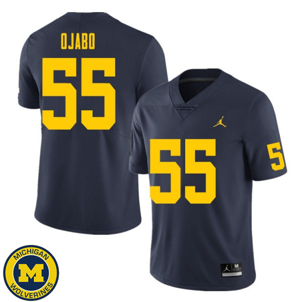 Men's University of Michigan #55 David Ojabo Navy NCAA Player Game Jersey